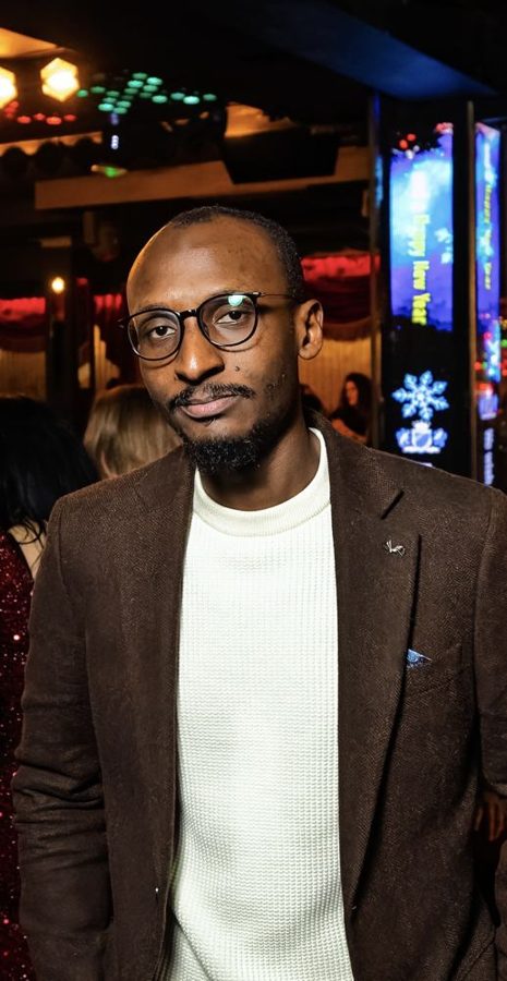 At an evening event
